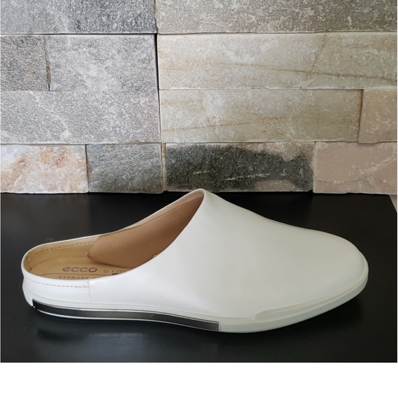 ECCO genuine white leather mules - Picture 6 of 12